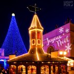 Projection lumineuse marché de noël